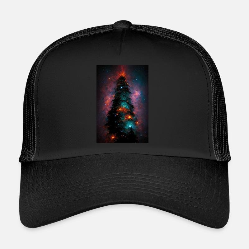 Arbre de Noël dans les étoiles Casquette trucker 