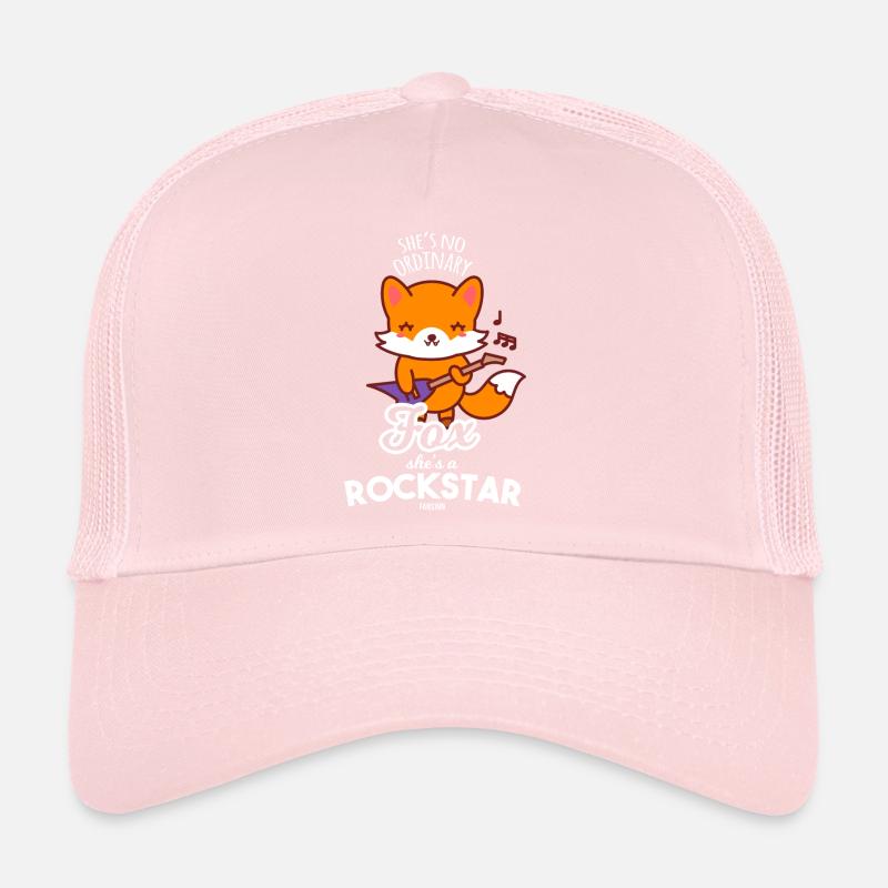 Gitarre Fuchs Wald Mädchen Musik Trucker Cap