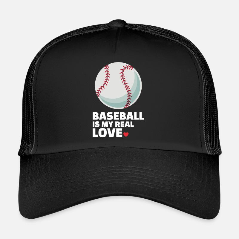 Ich Liebe Baseball Stylish Baseball Silhouette Trucker Cap