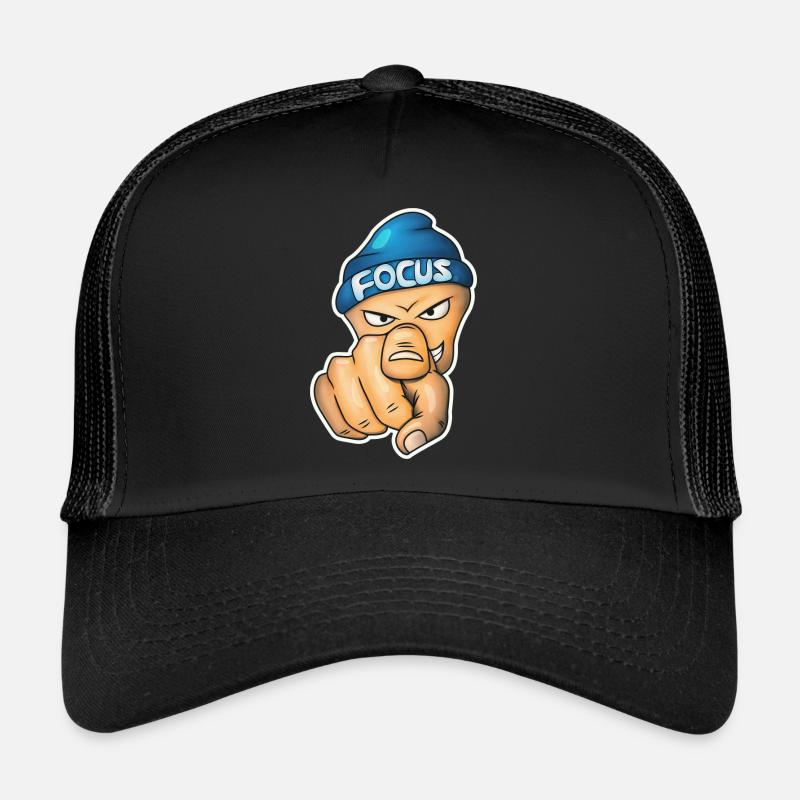 Show your focus - Trucker Cap - black/black