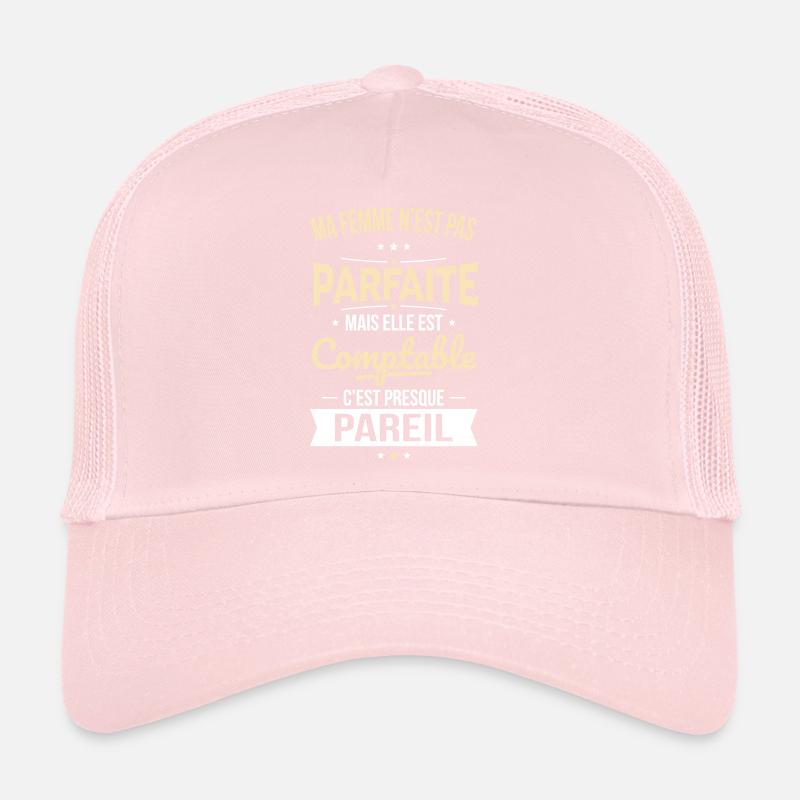 Ma femme pas parfaite mais elle est comptable Casquette trucker 
