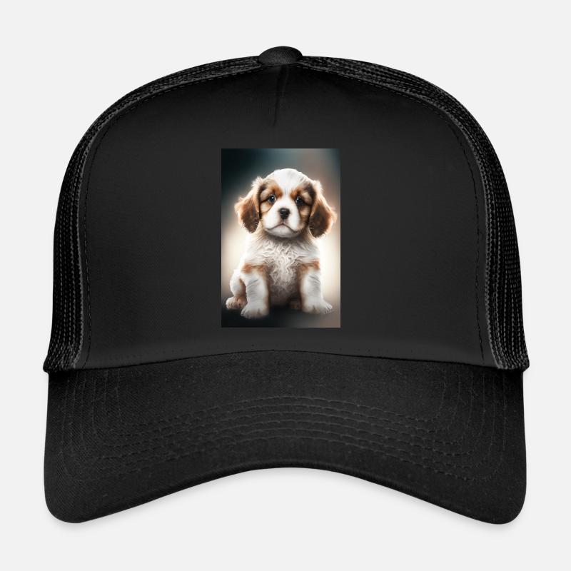 Chiot Cavalier King Charles Casquette trucker 