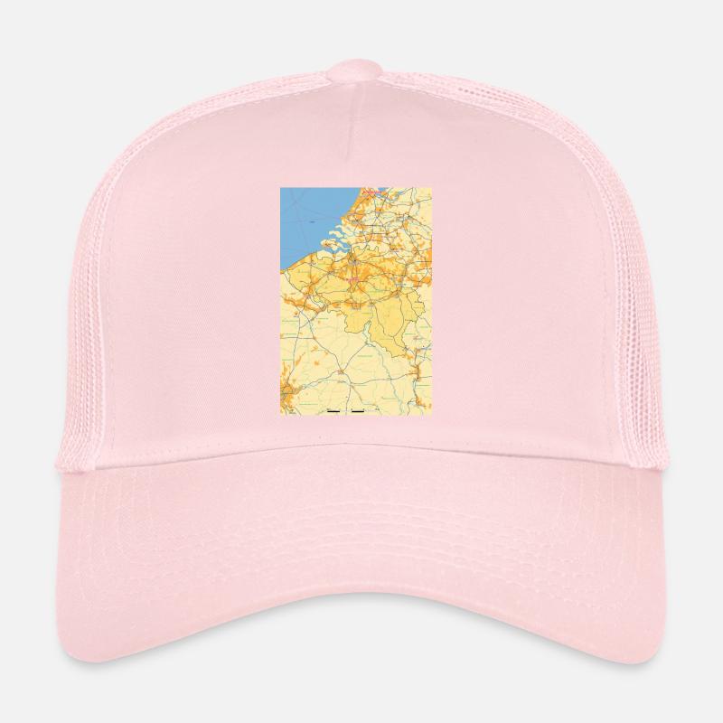 Belgium Map Trucker Cap