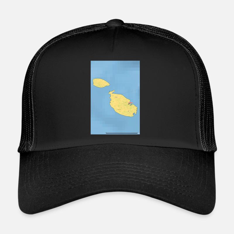 Malta Map Trucker Cap