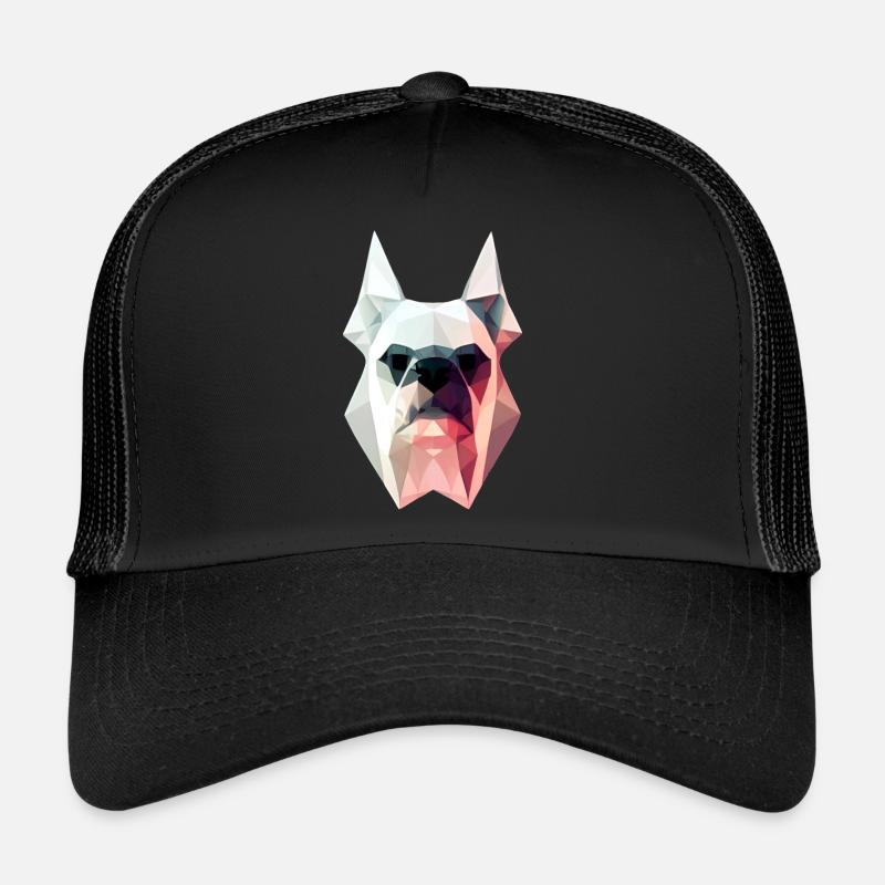 Polygon Design Bulldogge Tierkopf farbig Trucker Cap
