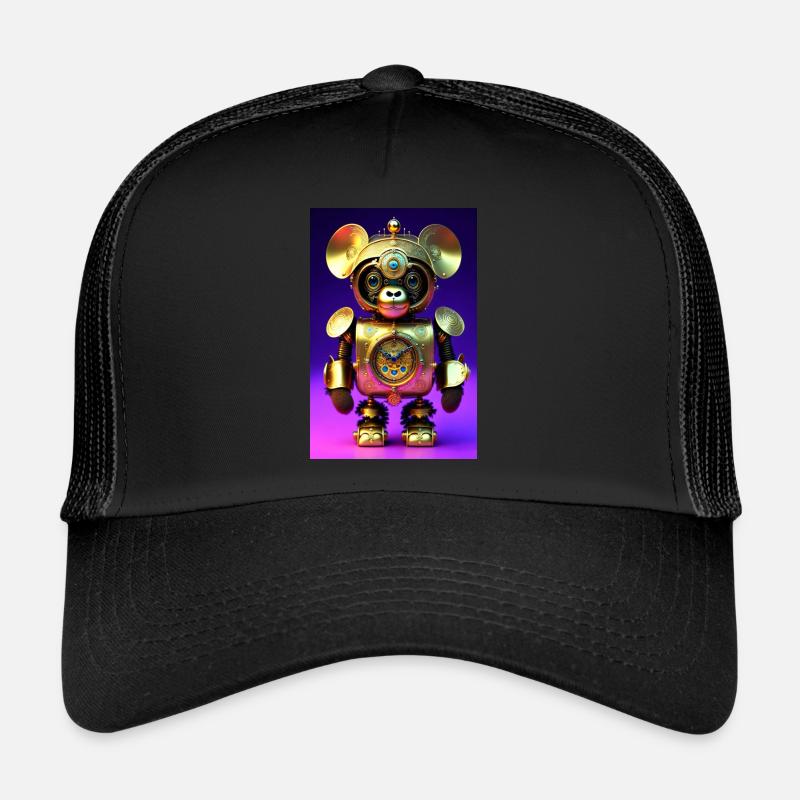 Niedlicher Uhrwerk Baby-Affe Android Trucker Cap