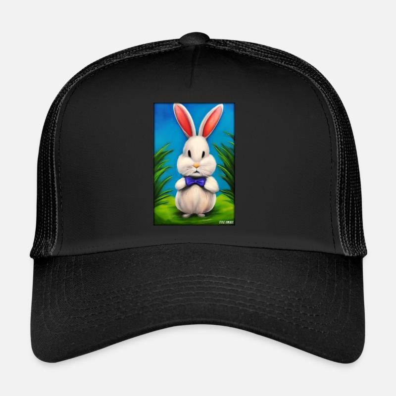 Rabbit Easter Easter Pet Easter Holiday Trucker Cap