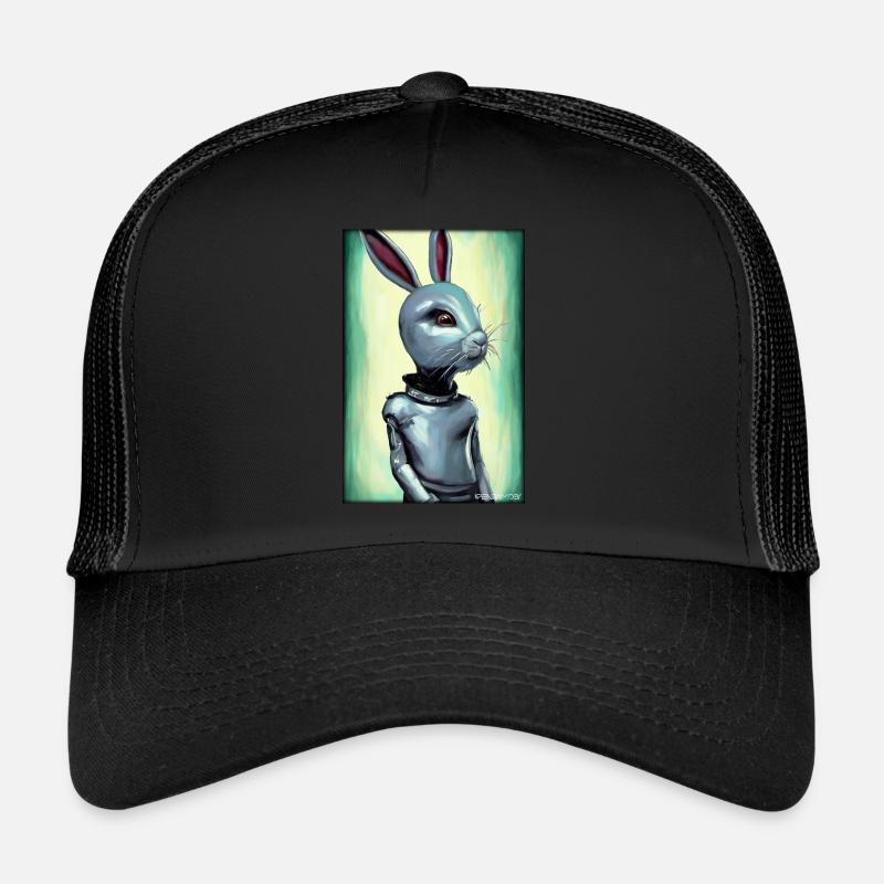 Easter Easter Cyber Future Sci-Fi Animal - Trucker Cap - black/black