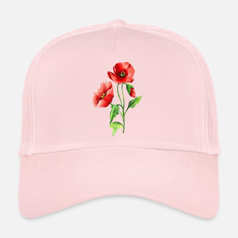 Fleur Casquette trucker 