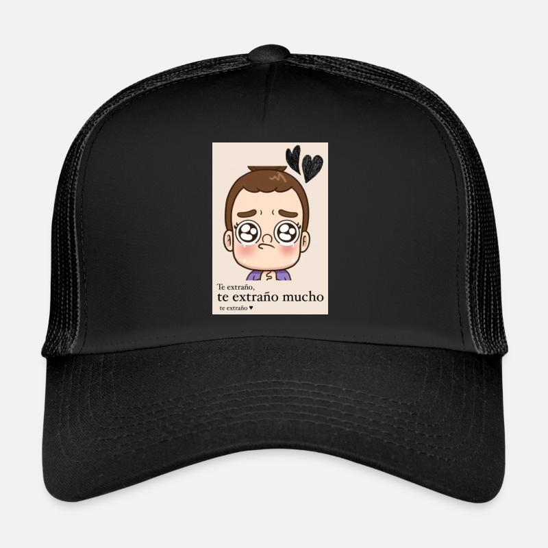 Liebe/Vermissen - Trucker Cap - Schwarz/Schwarz