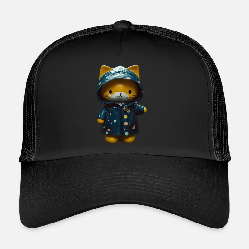 Cadeau imperméable pour chat Casquette trucker 