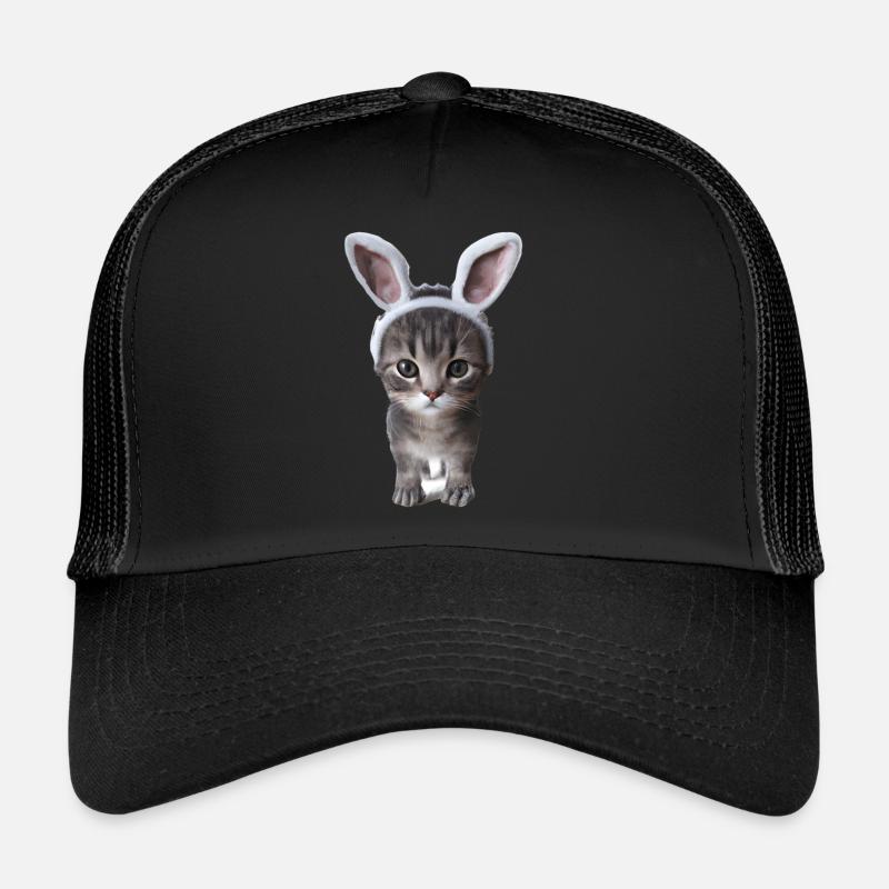 Cat with rabbit ears Trucker Cap