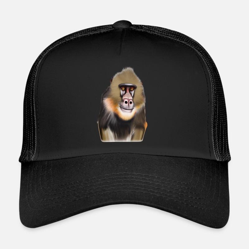 Mandrill Monkey Trucker Cap