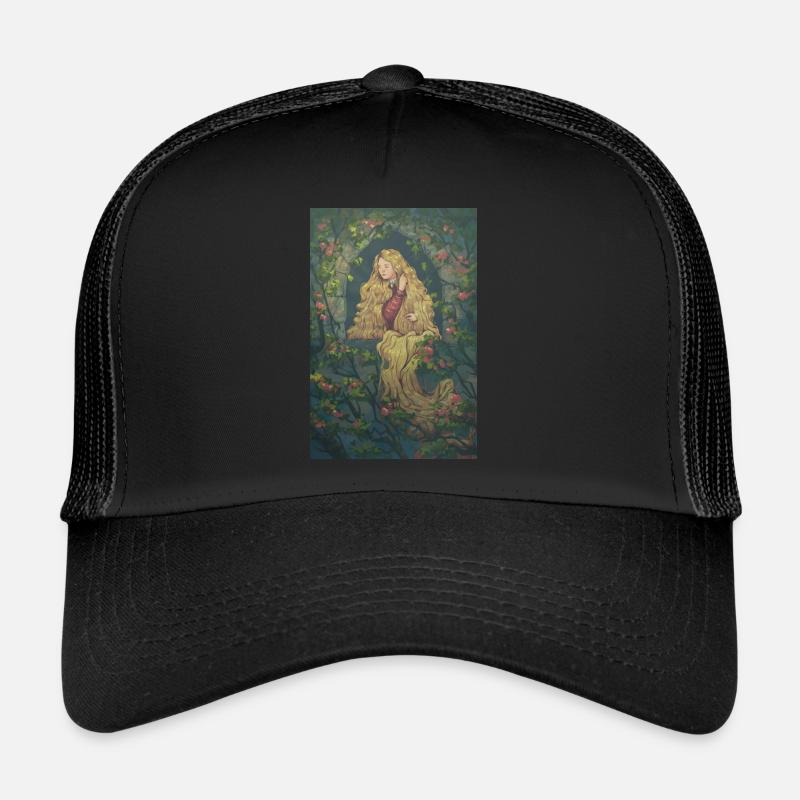 Rapunzel und rote Rosen Trucker Cap