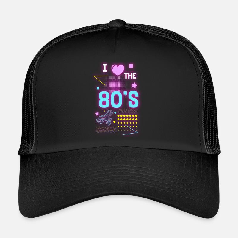 Leuchtfarben Cool Nostalgie Party Trucker Cap