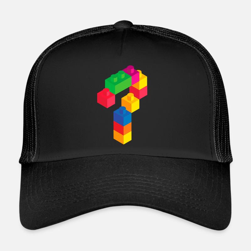 Mignon Block Building 7ème anniversaire Cadeau 7 ans Casquette trucker 