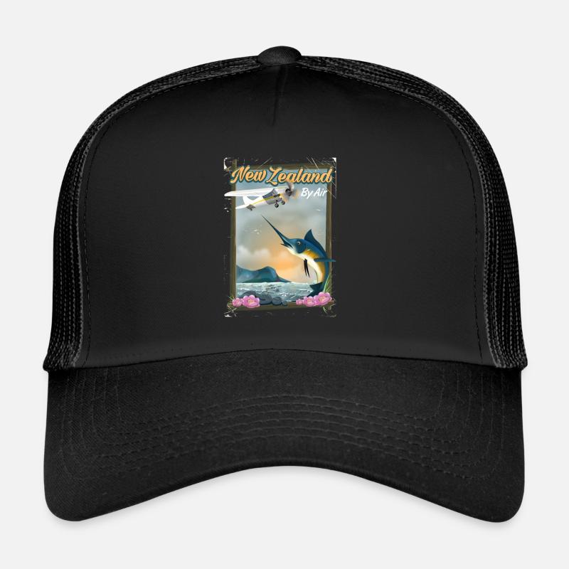 Neuseeland Reiseplakat Trucker Cap
