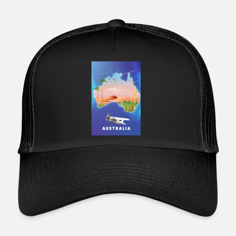 Australia travel map Trucker Cap