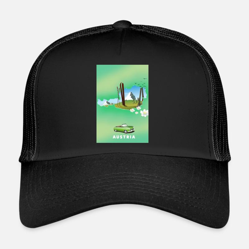 Austria Ski poster Trucker Cap