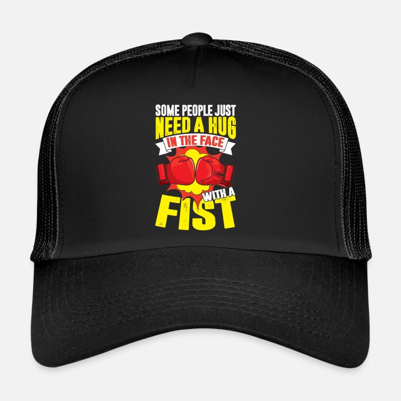 Boxen Boxer Spruch Umarmung Trucker Cap