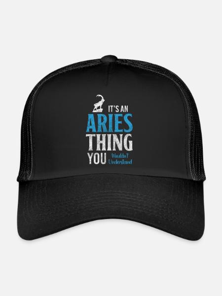 Horoscope Astrologie Superstition Fierté - Casquette trucker  - noir/noir - Devant