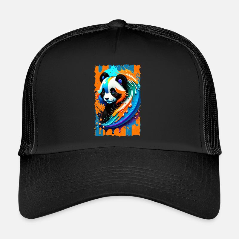 Colorful Art Potrait Panda 1.2 Trucker Cap