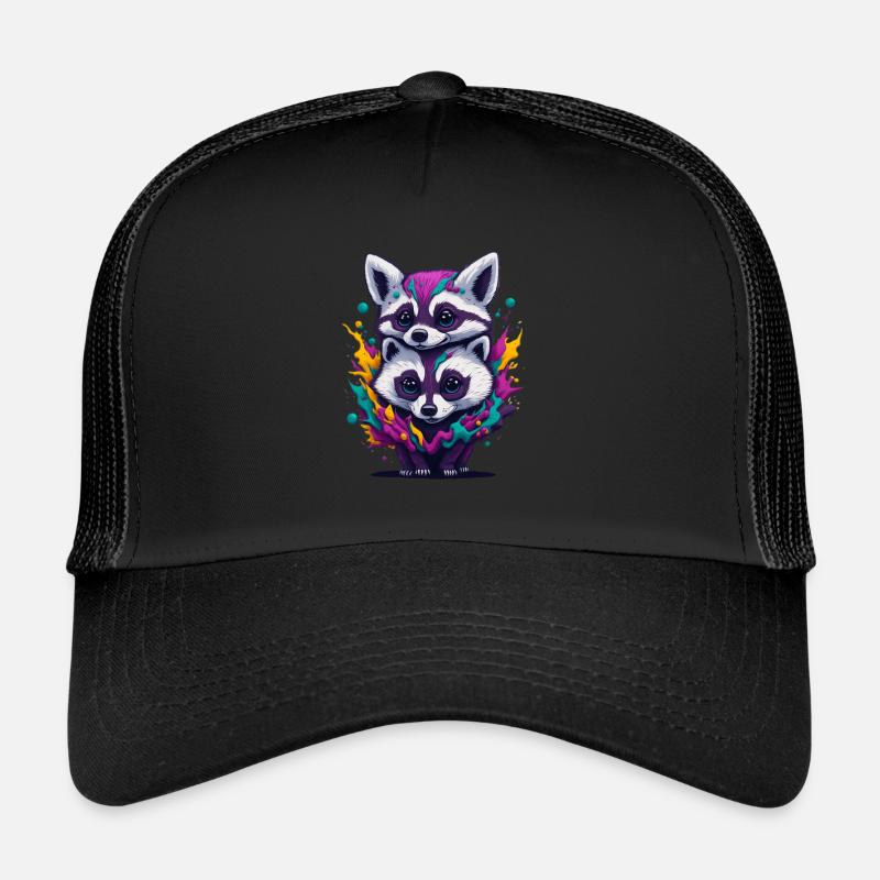 Racoon 3 Trucker Cap