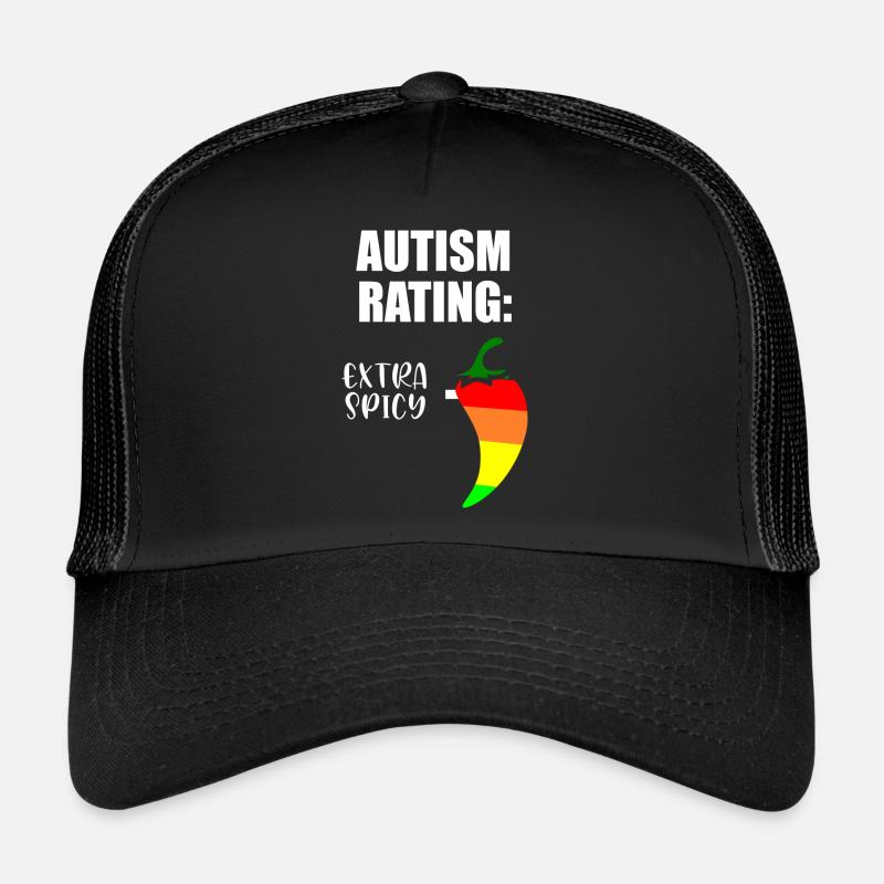 Autismus-Einstufung - Trucker Cap - Schwarz/Schwarz