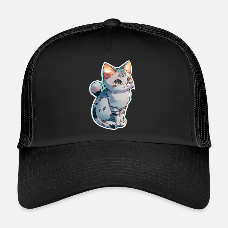 mignon petit chaton gris Casquette trucker 