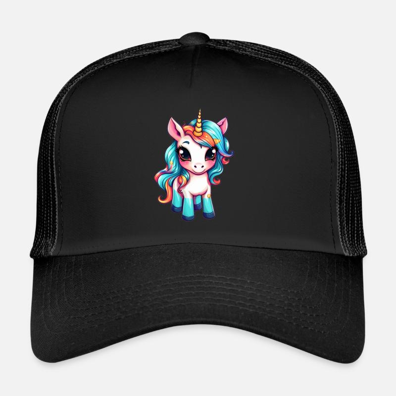Einhorn Niedlich Zeichnung Trucker Cap