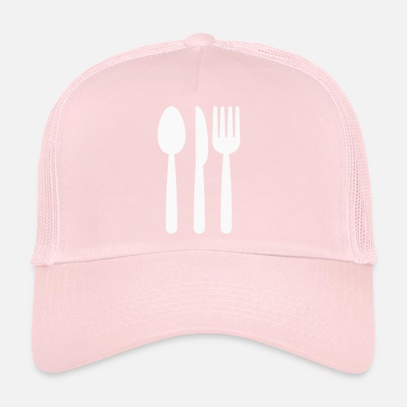 Spoon Knife Fork Cook Trucker Cap