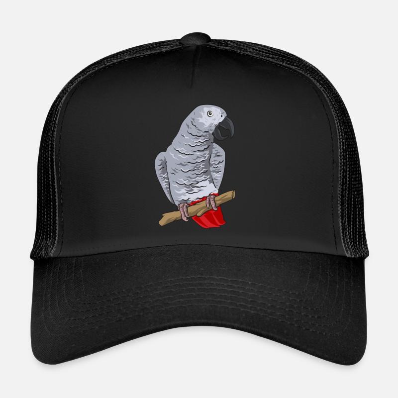 Graupapagei Perroquet gris d’Afrique Papagei Casquette trucker 