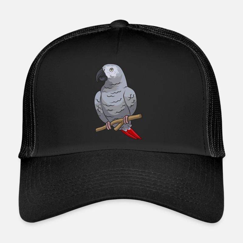 Graupapagei Perroquet gris d’Afrique Papagei Casquette trucker 