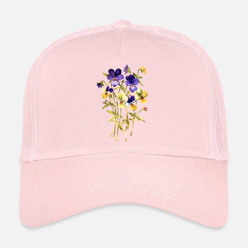 Fleur Casquette trucker 