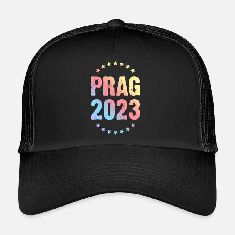 Prag 2023 - Trucker Cap - Schwarz/Schwarz