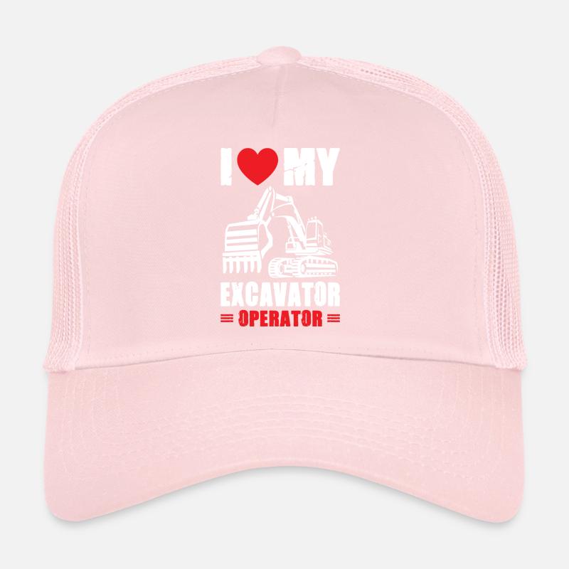 J’adore les opérateurs de pelles hydrauliques Casquette trucker 