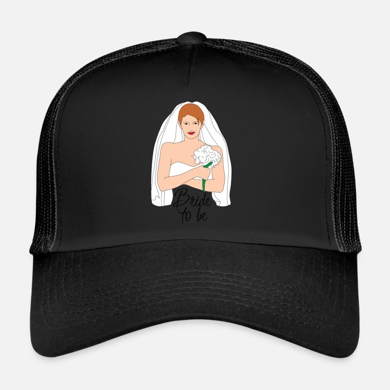 bride to be brown 2 Trucker Cap