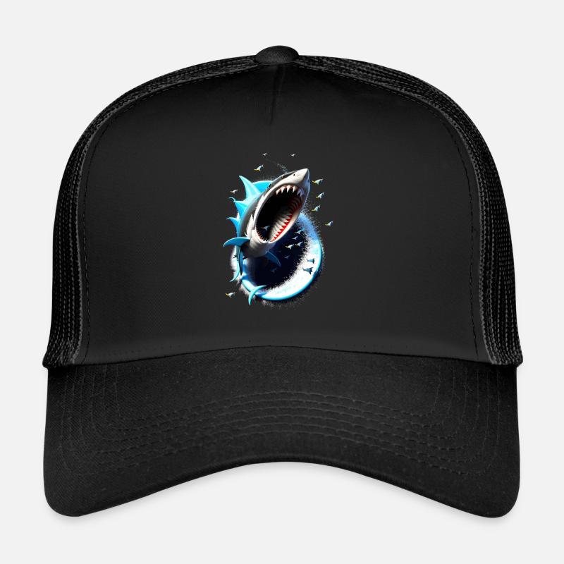 Sharknado #1 - Trucker Cap - Schwarz/Schwarz