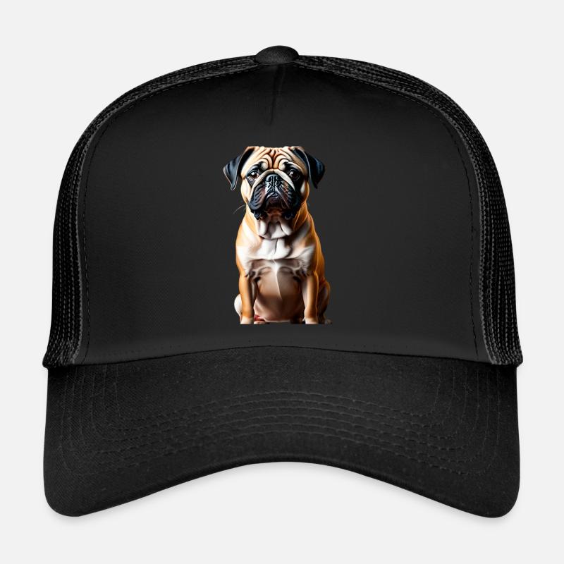 Thème Pug Dog Casquette trucker 