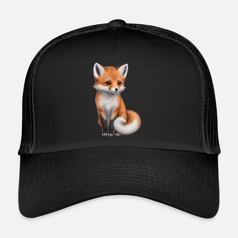 Cute Red Fox Fox Forest Animal Trucker Cap