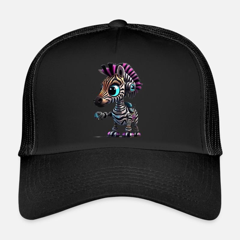 Zebra Robot Trucker Cap