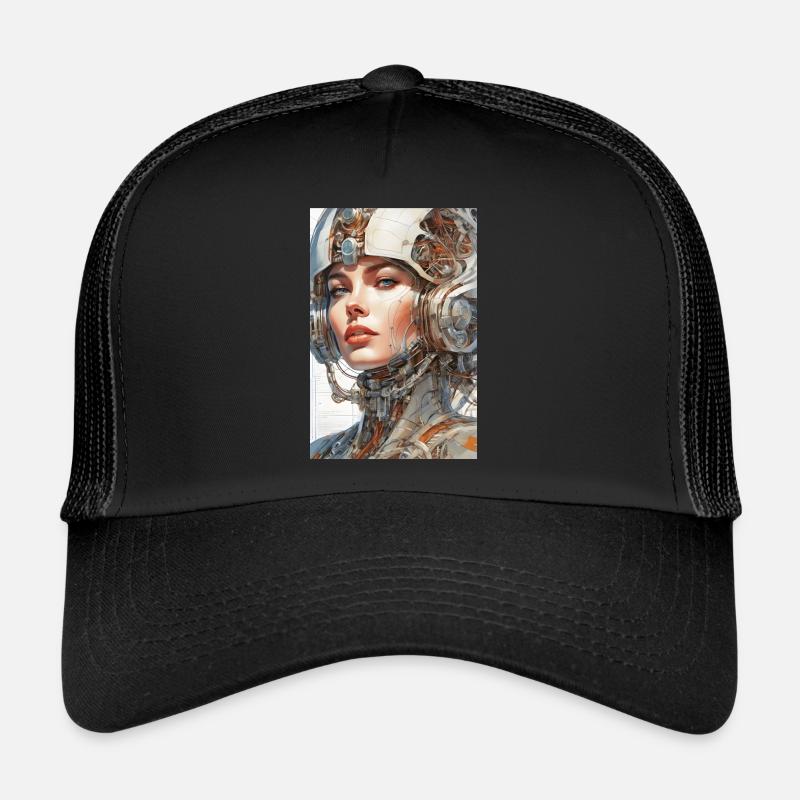 Retro Futurism Trucker Cap