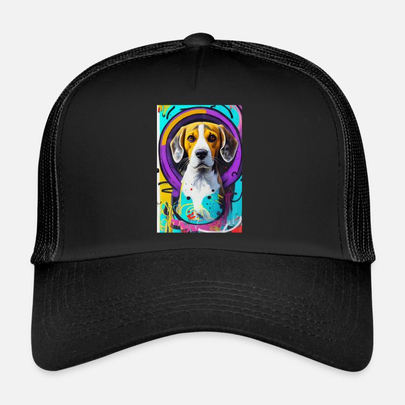 Modern Pop Art Print | colorful | Beagle Dog Trucker Cap