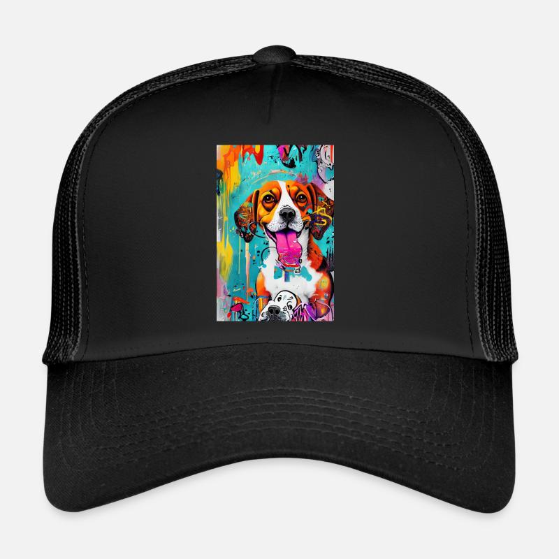 Modern Pop Art Print | colorful | Beagle Dog Trucker Cap