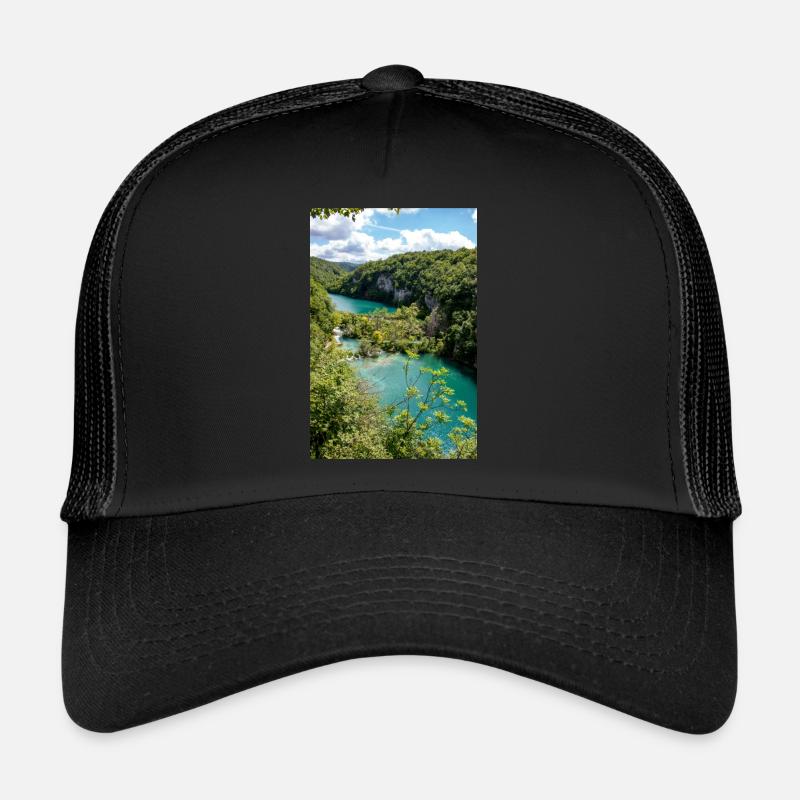 Parc national des lacs de Plitvice eau cristalline Casquette trucker 