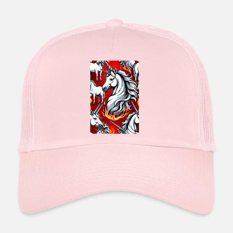 White Animals Einhorn Trucker Cap