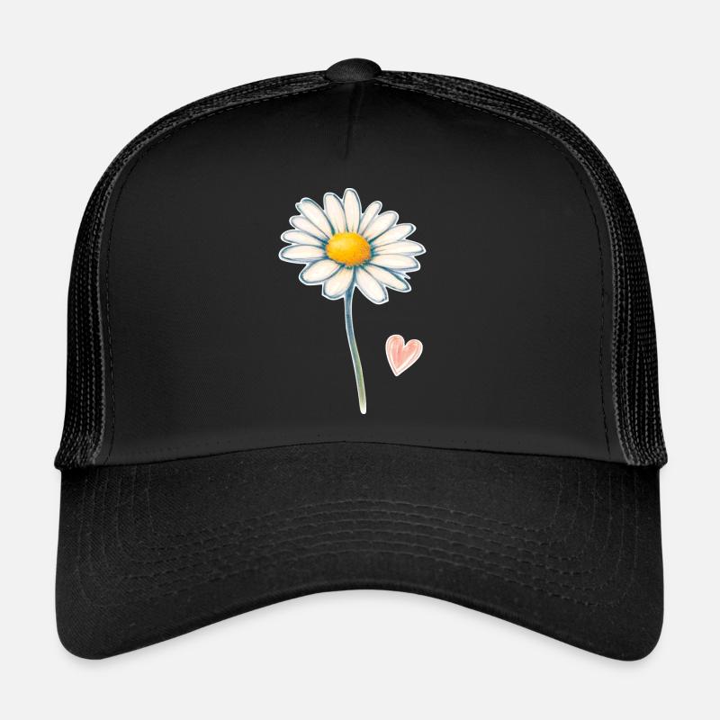 Daisy daisy with a small heart Trucker Cap