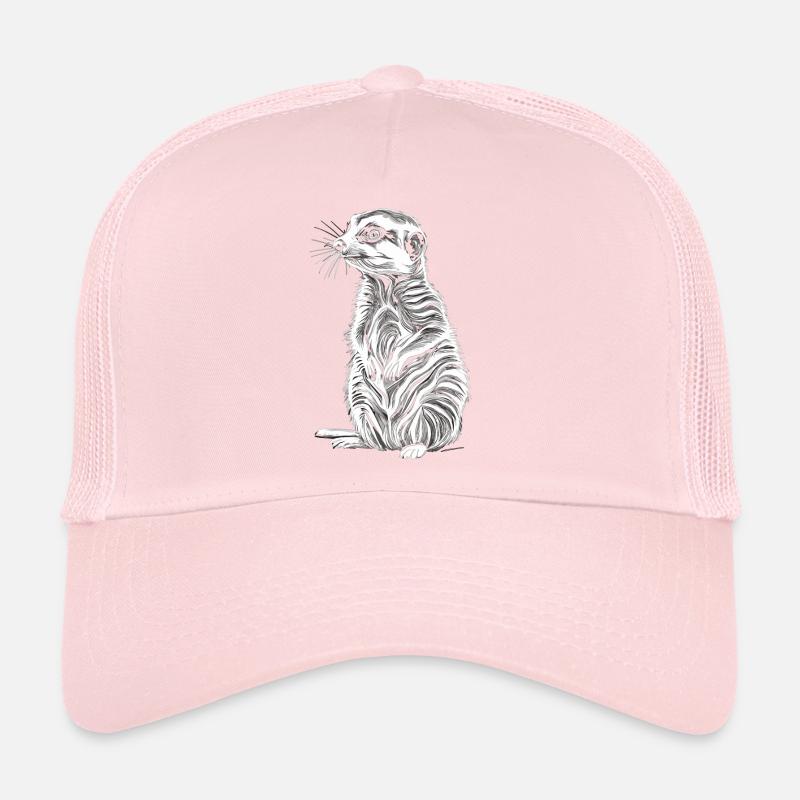 Les Gardiens de la Savane : le suricate en action Casquette trucker 