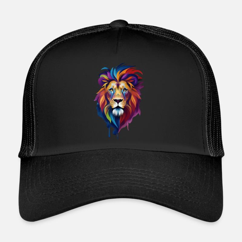 bunter Löwe Trucker Cap