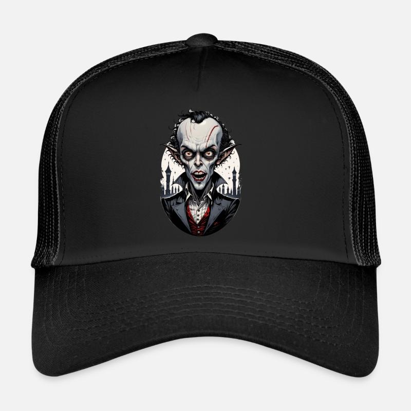 Ein großköpfiger Vampir 7 - Trucker Cap - Schwarz/Schwarz